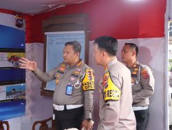 Dirlantas Polda Sumbar bersama Kapolresta Padang cek Pos Pengamanan Ops Lilin Singgalang