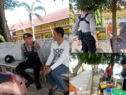 Patroli dialogis, Satsamapta Polres Dharmasraya Curhat Kamtibmas dengan Komunitas Ojek