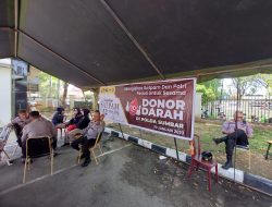 HUT Satpam ke-42, Ditbinmas Polda Sumbar bersama PMI Kota Padang Gelar Donor Darah