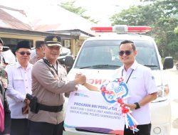Klinik Polres Sawahlunto Mendapatkan Bantuan Mobil Ambulance dari Bank BRI Sijunjung