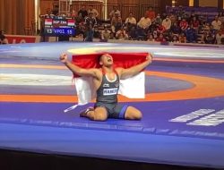 Polisi Berprestasi, Atlet Gulat asal Sumbar ini Raih Medali Emas pada Sea Games di Kamboja