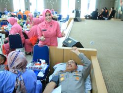 Sambut Hari Bhayangkara ke 77, Polda Sumbar Gelar Bhakti Sosial Donor Darah