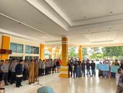 Polres Pasaman Barat Amankan Aksi Damai Masyarakat Korban Gempa Bumi di Kantor Bupati