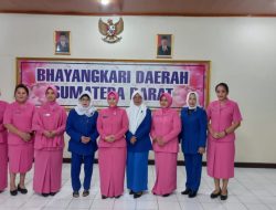 Ketua Bhayangkari Daerah Sumbar Menerima Audensi dengan IKWI