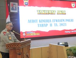 Taklimat Awal Audit Kinerja Itwasum Polri tahap II di Polda Sumbar