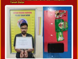 Miliki 3 Paket Sabu, Satu Orang Laki-laki Diamankan Tim Tarantula Polres Tanah Datar