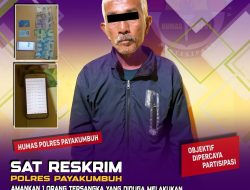 Undercover, Satreskrim Polres Payakumbuh Tangkap Lansia Pemain Judi Togel