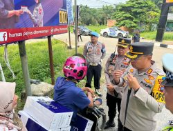 Melalui Gelar Operasi Zebra Singgalang 2023, Polres Dharmasraya Lakukan Edukasi Budaya Tata tertib berlalu Lintas