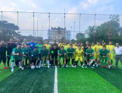 Laga Persahabatan Tim Soccer Jurnalis vs Tim Soccer Ditlantas Polda Sumbar, Ini Hasilnya