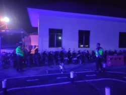 Satlantas Polres Sawahlunto dan Polsek Lakukan Razia Balap Liar, Puluhan Sepeda Motor Diamankan
