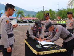 Kapolres Pessel, Pimpin Penandatangan Pakta Integritas Jaga Tahanan