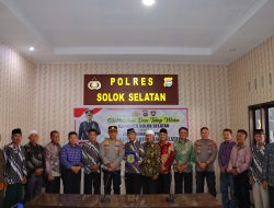 Akrab, Kapolres Solok Selatan silaturahmi dengan Purnawirawan Polri