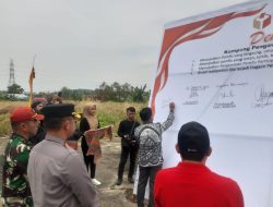 Kapolres Dharmasraya Hadiri Deklarasi Kampung Pengawasan Pemilu Partisipatif Anti Politik Uang