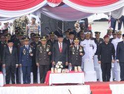 Kapolda Sumbar hadiri Upacara Militer HUT TNI ke-78