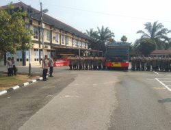 Jelang Ops Mantap Brata dan Pemilu serentak 2024, Polres Dharmasraya Latihan Dalmas