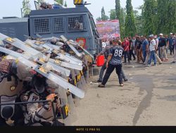 Polres Dharmasraya Gelar Simulasi Sispamkota penanganan ricuh Demo Massa Pemilu