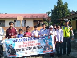 Satlantas Polres Agam Edukasi Siswa SLB Pendidikan Berlalulintas