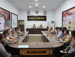 Cek Kesiapan Pengamanan Pemilu, Kabid Humas Polda Sumbar Kunjungi Polres Sijunjung