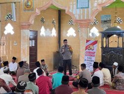 Jumat Curhat Kamtibmas, Kapolres Dharmasraya Mengajak Masyarakat Bersinergi dalam Mencegah peredaran Narkoba dan Kecelakaan Lalu Lintas