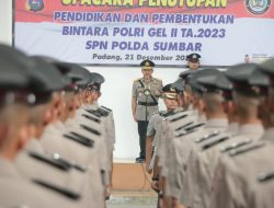 Kapolda Sumbar Lantik 310 Bintara Baru Gelombang II T.A 2023