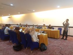Di Kantor KPU Sumbar, Subsatgas Binmas melakukan Sosialisasi Kamtibmas Pemilu