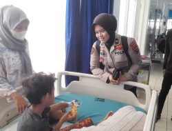 Polisi Berikan Trauma Healing Anak Wartawan di Padang Alami Luka Bakar