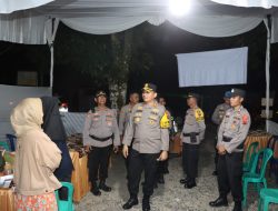 Kapolres Agam Ikuti Ronda Malam, Gabung Bersama Warga Jaga Surat Suara Di TPS