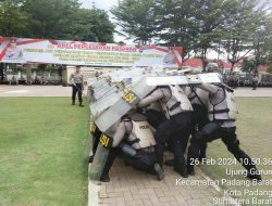Tingkatkan Kemampuan, Ditsampta Polda Sumbar gelar Latihan Dalmas Nusantara
