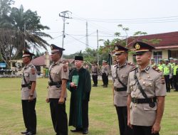 Kapolres Dharmasraya Memimpin Upacara Pelantikan dan Serah Terima Jabatan