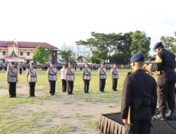 Dansat Brimob pimpin Sertijab dilingkungan Satbrimob Polda Sumbar