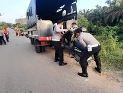 Polres Dharmasraya Melakukan Penertiban Balap Liar di Pulau Punjung