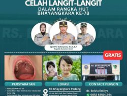 Meriahkan HUT Bhayangkara ke-78, Polda Sumbar gelar Bakti Sosial Operasi Bibir Sumbing Gratis