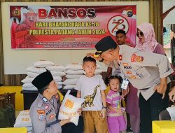 HUT Bhayangkara ke-78, Polsek Bungus Teluk Kabung gelar Baksos ‘Gerastim’