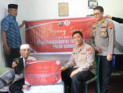 Sambut HUT Bhayangkara ke-78, Polda Sumbar Anjangsana ke Panti Asuhan dan Purnawirawan serta Warakawuri