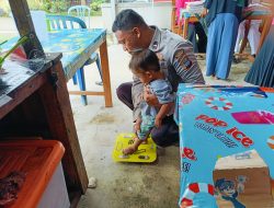 Polisi anggota Polsek Lubeg ini kembali lakukan giat Cegah Stunting