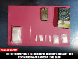 2 Pria dan 1 Wanita Terlibat Lingkaran Narkoba Berhasil di Ciduk Polsek Batang Kapas