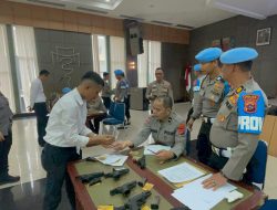 Polda Sumbar Lakukan Pengecekan Senjata Api Personel