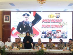 Press Release Akhir Tahun 2024, Kapolda Sumbar Ajak Masyarakat Tidak Euforia menyambut Malam Pergantian Tahun