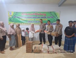 Kunjungi Panti Sosial Anak Asuh, Perwira SIP 53-2 Prasanusa Polda Sumbar Berbagi