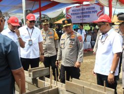 Dukung Program Pembangunan 3 Juta Rumah, Peletakan Batu Pertama Perumahan Bersubsidi PNPP oleh Kapolda Sumbar