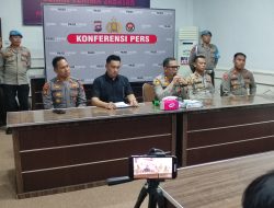Konferensi Pers Polres Sijunjung Terkait Dugaan Penganiayaan 4 Wartawan