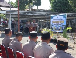 Canangkan Pembangunan Masjid Polres Tanah Datar, Kapolres Bersama PJU dan Personil Lakukan Peletetakan Batu Pertama