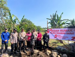 Dalam Rangka Hari Bhayangkara Ke-79 Tahun 2025, Polres Pasaman Barat Melaksanakan Bedah Rumah Kepada Warga Yang Membutuhkan