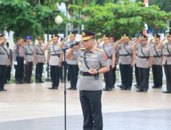 Polda Sumbar Gelar Upacara Tabur Bunga dan Ziarah dalam Rangka Hari Bhayangkara ke-79