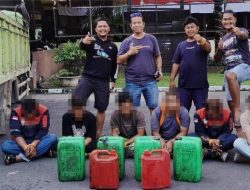 6 Pria Kompak Curi Solar Alat Berat di PT Semen Padang, Sedot dari Tangki dan Dimasukkan ke Jerigen