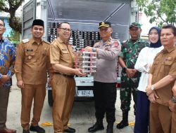 Kabag SDM Polres Solok Kota Hadiri Kegiatan Makanan Bergizi Gratis di SDN 03 dan SDN 05 Kampung Jawa Bersama Wali Kota Solok