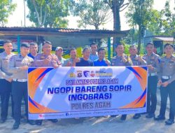 Satlantas Polres Agam Sosialisasikan Tertib Berlalu Lintas dengan “Ngobras”