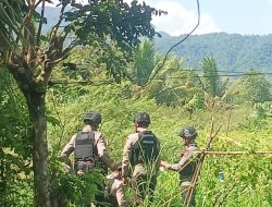 Sinergi K9 Samapta dan Brimob Polda Sumbar Gerak Cepat Amankan TKP Penemuan Amunisi Mortir di Sungai Bangek