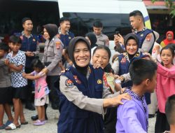 Biro SDM Polda Sumbar Laksanakan Kegiatan Trauma Healing kepada Anak-Anak Padang Sarai Koto Tangah