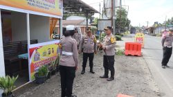 Kapolres Pasaman Barat Lakukan Pengecekan Pos Pelayanan dan Pengamanan Operasi Lilin Singgalang 2025